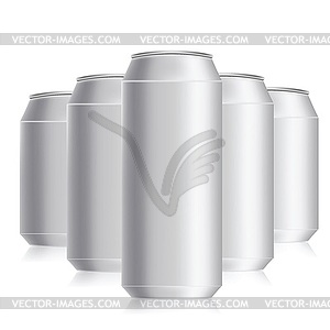 Drink cans - vector clipart