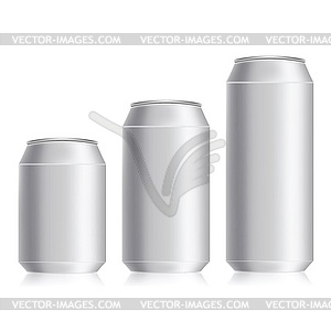 Drink cans - vector image