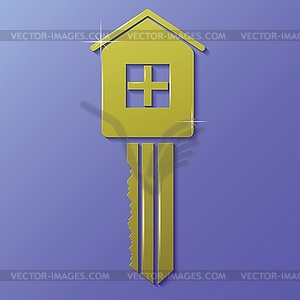 House key - vector clipart