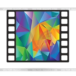 Old film strip - vector clipart