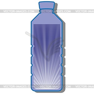 Bottle of water - vector clip art