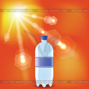 Bottle of water - vector image