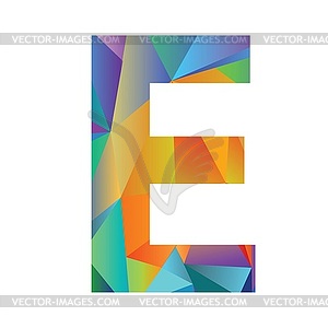 Letter of different colors - vector clip art