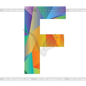 Буква различных цветов - векторный клипарт EPS