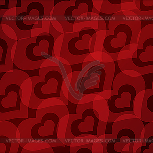 Valentine`s day background with hearts seamless - vector clipart