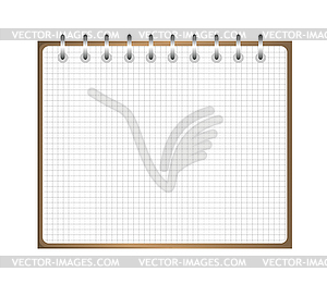 Notebook weekly, background for design - vector clipart / vector image