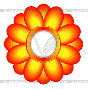 Large flower, background for design - vector clipart