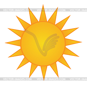 Bright sun - vector image