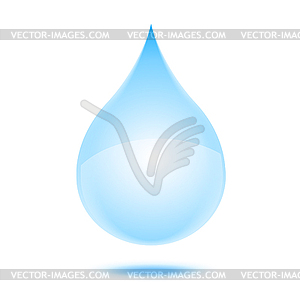 Drop of water - royalty-free vector image