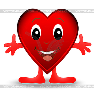 Merry heart,postal to day of saint Valentin - vector clip art