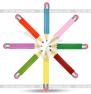 Many pencils are - vector clipart / vector image