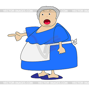 Complete wicked loud woman - vector clip art