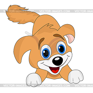 Merry dog - vector clipart