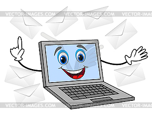 Merry notebook get much letter - vector image