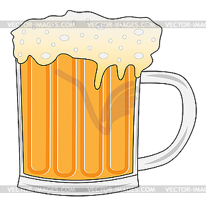 Mug of beer - vector image