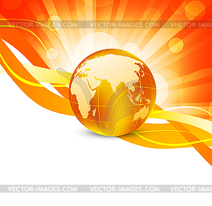 Orange background - vector clipart / vector image