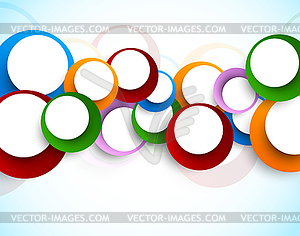 Abstract backgorund with circles - vector image