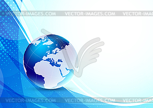 Abstract background with earth - vector image