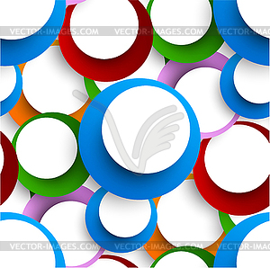 Abstract seamless backgorund with circles - vector clipart