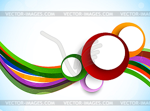 Background with circles - vector clipart