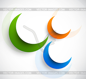 Background with circles - vector image