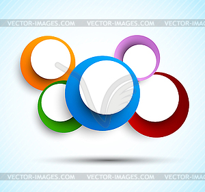 Background with colorful circles - vector image