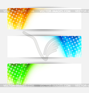 Set of abstract banners - vector clipart