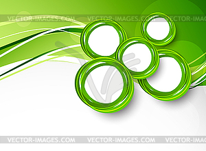 Abstract background with circles - vector clip art