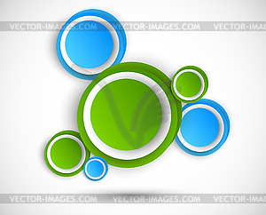 Абстрактного фона с кругами - клипарт в векторе