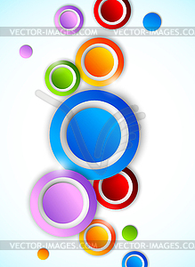 Abstract background with circles - vector image