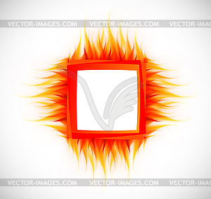 Abstract background with flame - vector clip art