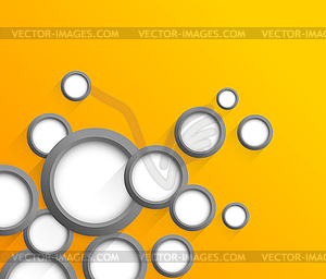 Abstract background with gray circles - vector clip art