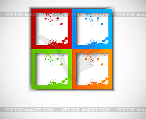 Abstract background with grunge squares - vector clip art