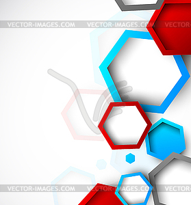 Abstract background with hexagons - vector clipart