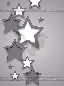 Abstract background with stars - vector image