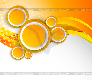 Abstract orange background - vector image