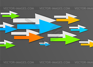 Background with arrows - vector image