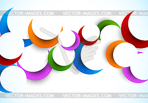 Background with colorful circles - vector image