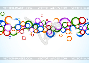 Background with colorful circles - vector image