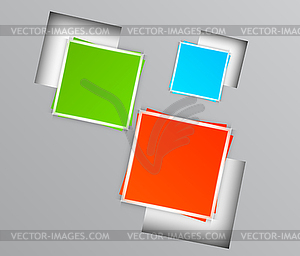 Background with colorful squares - vector clip art