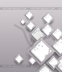 Фон с гранж квадратов - изображение в векторном виде