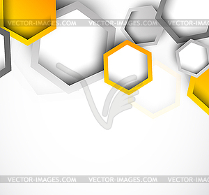 Background with hexagons - vector EPS clipart