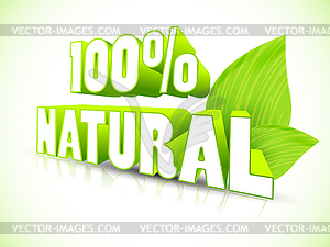 Eco label - vector clipart