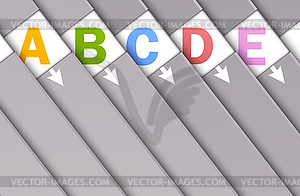 Set of numbered banners - royalty-free vector image