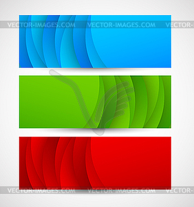 Set of abstract banners - vector clip art