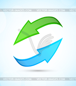 Two arrows - vector image