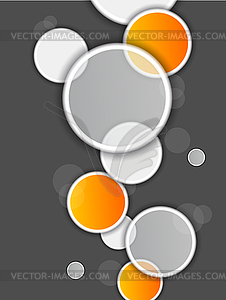 Abstract background with circles - vector clip art