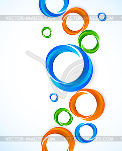 Background with colorful circles - vector clip art