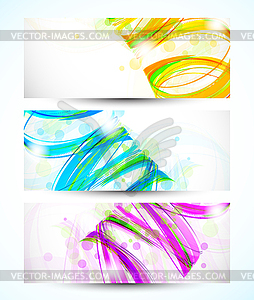 Set of abstract banners - vector clipart