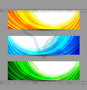 Set of abstract banners - vector clip art